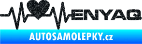 Samolepka Srdeční tep 062 pravá Enyaq Ultra Metalic černá