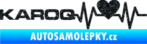 Samolepka Srdeční tep 068 levá Karoq Ultra Metalic černá