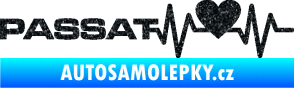 Samolepka Srdeční tep 077 levá Volkswagen Passat Ultra Metalic černá