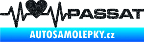Samolepka Srdeční tep 077 pravá Volkswagen Passat Ultra Metalic černá