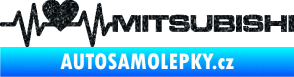 Samolepka Srdeční tep 082 pravá Mitsubishi Ultra Metalic černá