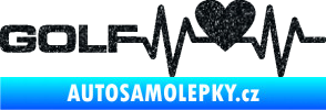 Samolepka Srdeční tep 084 levá Volkswagen Golf Ultra Metalic černá