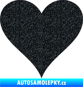 Samolepka Srdíčko 001 Ultra Metalic černá