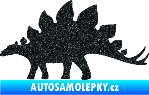 Samolepka Stegosaurus 001 levá Ultra Metalic černá