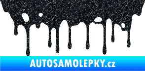 Samolepka Stékající skvrna 005 pravá Ultra Metalic černá