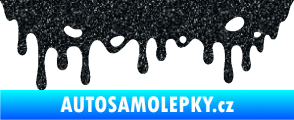 Samolepka Stékající skvrna 006 levá Ultra Metalic černá