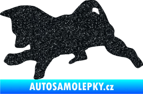 Samolepka Štěňátko 002 levá německý ovčák Ultra Metalic černá