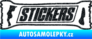 Samolepka Stickers nápis Ultra Metalic černá
