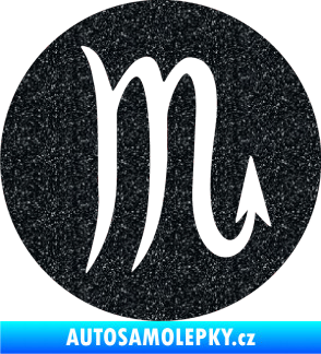 Samolepka Štír 001 - horoskop Ultra Metalic černá