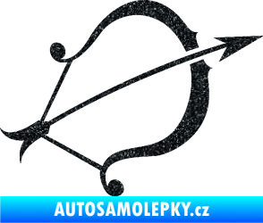 Samolepka Střelec 002 pravá Ultra Metalic černá