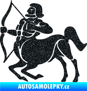Samolepka Střelec 004 levá Ultra Metalic černá