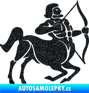 Samolepka Střelec 004 pravá Ultra Metalic černá