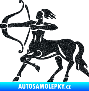 Samolepka Střelec 005 levá Ultra Metalic černá