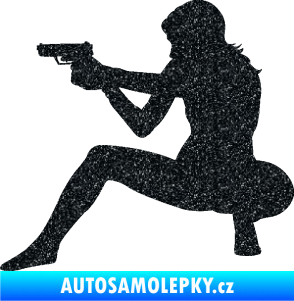 Samolepka Střelkyně 003 levá Ultra Metalic černá