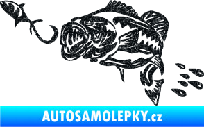 Samolepka Sumec 006 levá s návnadou Ultra Metalic černá