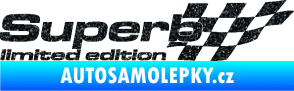 Samolepka Superb limited edition pravá Ultra Metalic černá