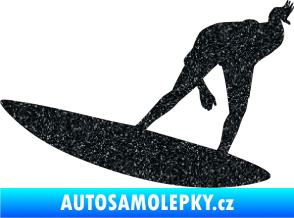 Samolepka Surfař 001 levá Ultra Metalic černá