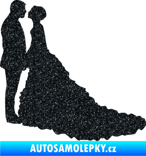 Samolepka Svatba 002 levá Ultra Metalic černá
