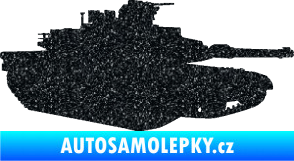 Samolepka Tank 002 pravá M1 Abrams Ultra Metalic černá
