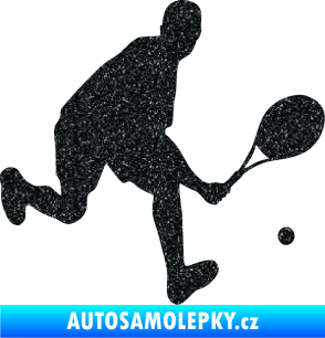Samolepka Tenista 007 pravá Ultra Metalic černá