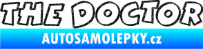 Samolepka The Doctor obrys Ultra Metalic černá