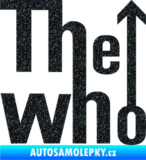 Samolepka The Who Ultra Metalic černá