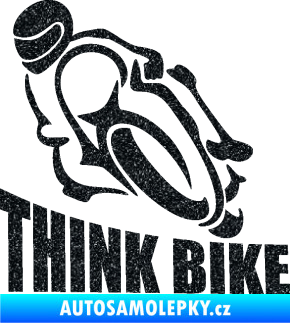 Samolepka Think bike 001 motorkář Ultra Metalic černá