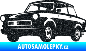 Samolepka Trabant karikatura levá Ultra Metalic černá
