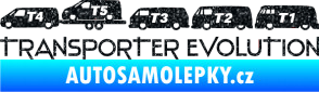 Samolepka Transporter evolution - levá Ultra Metalic černá