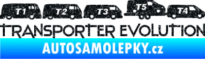 Samolepka Transporter evolution - pravá Ultra Metalic černá