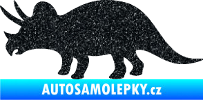 Samolepka Triceratops 001 levá Ultra Metalic černá