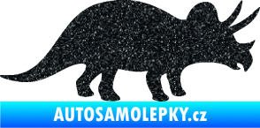 Samolepka Triceratops 001 pravá Ultra Metalic černá