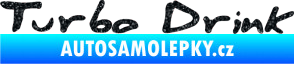 Samolepka Turbo drink Ultra Metalic černá