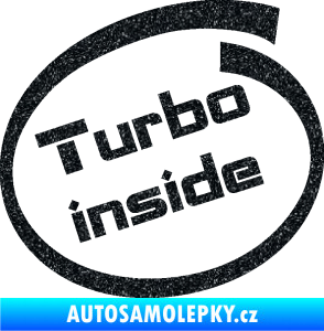 Samolepka Turbo inside Ultra Metalic černá