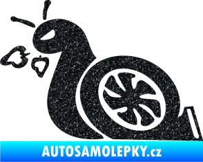 Samolepka Turbo šnek 001 levá Ultra Metalic černá