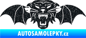Samolepka Tygr s křídly Ultra Metalic černá