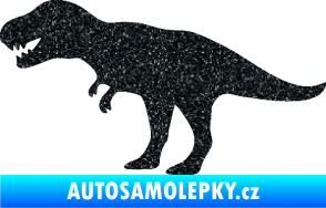 Samolepka Tyrannosaurus Rex 001 levá Ultra Metalic černá