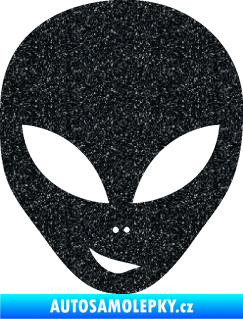 Samolepka UFO 003 levá Ultra Metalic černá