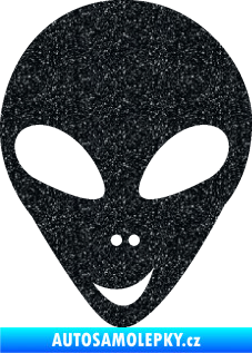 Samolepka UFO 004 levá Ultra Metalic černá