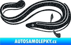 Samolepka Úhoř 001 levá Ultra Metalic černá