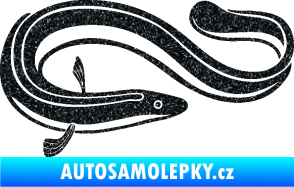 Samolepka Úhoř 001 pravá Ultra Metalic černá