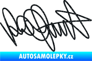 Samolepka Valentino Rossi podpis Ultra Metalic černá