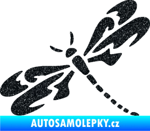 Samolepka Vážka 001 levá Ultra Metalic černá