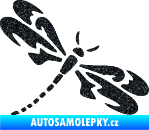 Samolepka Vážka 001 pravá Ultra Metalic černá