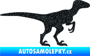Samolepka Velociraptor 001 pravá Ultra Metalic černá