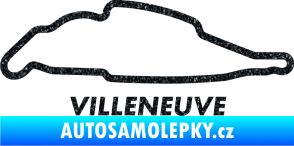 Samolepka Okruh Villeneuve Ultra Metalic černá