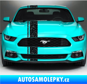 Samolepka Viper pruhy 2 cm + 14 cm Ultra Metalic černá