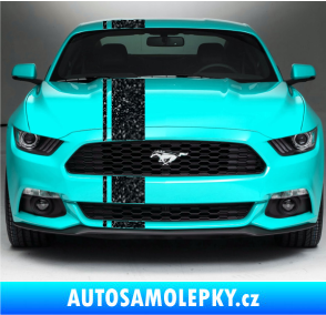 Samolepka Viper pruhy 2 cm + 16 cm Ultra Metalic černá