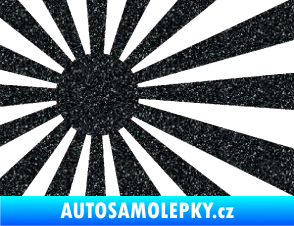 Samolepka Vlajka Japonsko 002 levá JDM Ultra Metalic černá