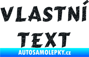 Samolepka Vlastní text - Cancun Ultra Metalic černá